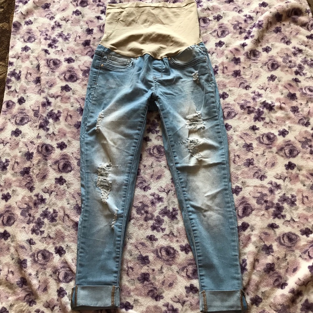 Blue Maternity Jeans